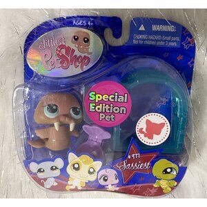 Littlest Pet Shop # 977 Brown Sassiest Walrus NIB New Special Edition